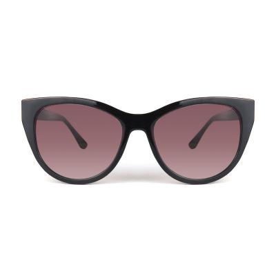 P10587 black cat eye pc/tr90 sunglasses