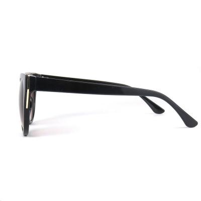 P10587 black cat eye pc/tr90 sunglasses