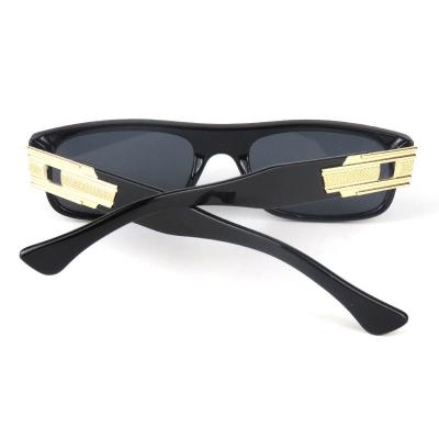 P10593 black rectangular pc/tr90 sunglasses