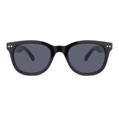 P10576 black square pc/tr90 sunglasses