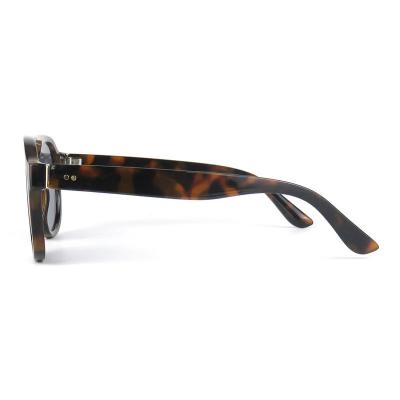 P10583 tortoise aviator pc/tr90 sunglasses