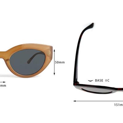 P10623 tortoise cat eye pc/tr90 sunglasses