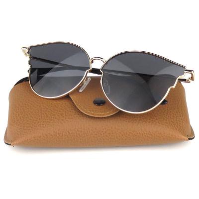M10763 gold cat eye metal sunglasses