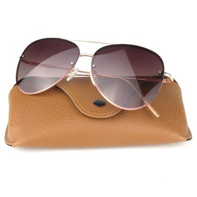 M10801 gold aviator metal sunglasses