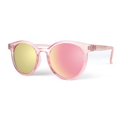 P10581 pink round pc/tr90 sunglasses