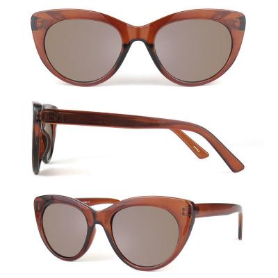 P10586 tortoise cat eye pc/tr90 sunglasses