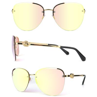 M10811 gold butterfly metal sunglasses