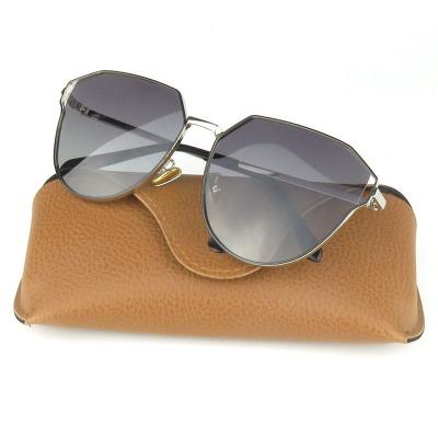 M10799 gray geometric metal sunglasses