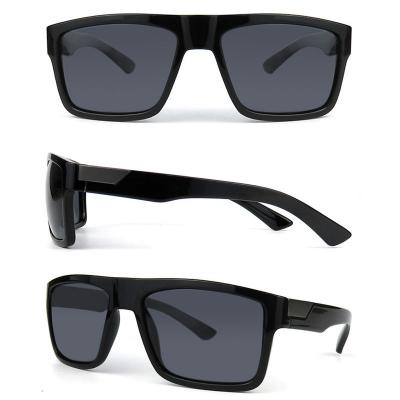 P10549 black square pc/tr90 sunglasses