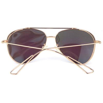 M10772 gold aviator metal sunglasses