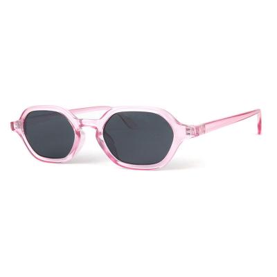 P10595 pink oval pc/tr90 sunglasses