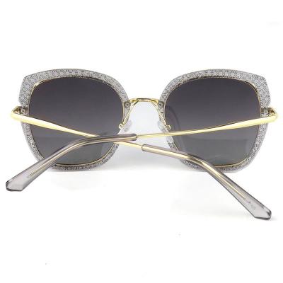 M10812 gold cat eye metal sunglasses