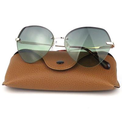 M10768 gold cat eye metal sunglasses