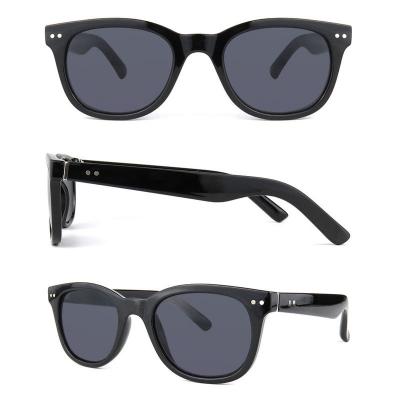 P10576 black square pc/tr90 sunglasses