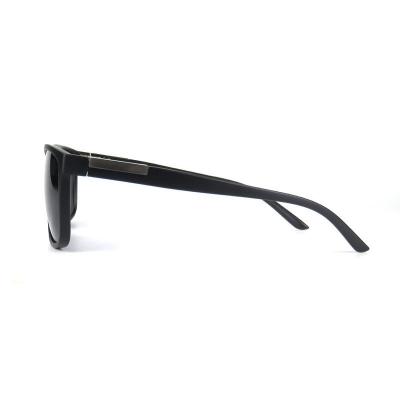 P10620 black square pc/tr90 sunglasses