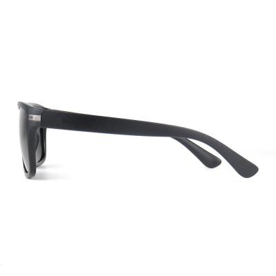 P10591 black square pc/tr90 sunglasses
