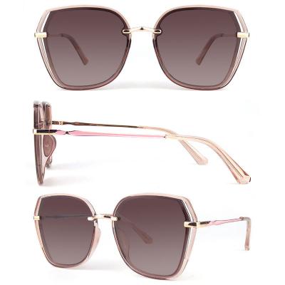 M10764 pink butterfly metal sunglasses