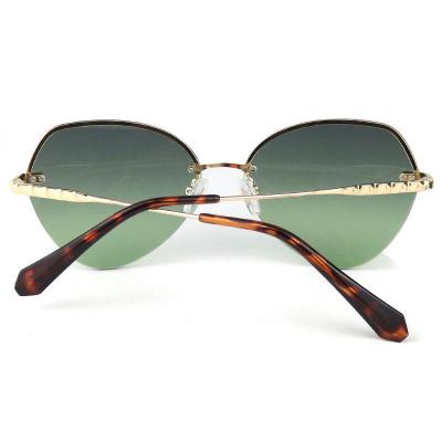 M10768 gold cat eye metal sunglasses