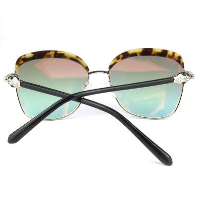 M10810 tortoise cat eye metal sunglasses