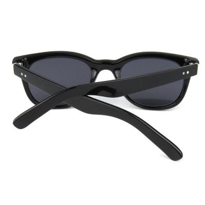 P10576 black square pc/tr90 sunglasses