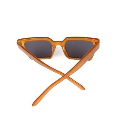 P10604 brown square pc/tr90 sunglasses