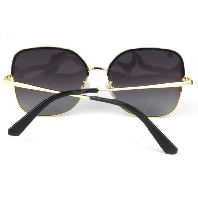 M10806 gold square metal sunglasses