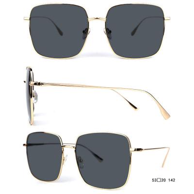 M10785 gold square metal sunglasses