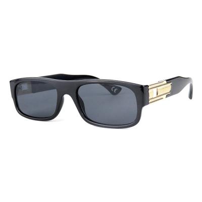 P10593 black rectangular pc/tr90 sunglasses