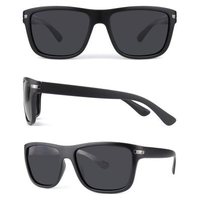P10578 black square pc/tr90 sunglasses