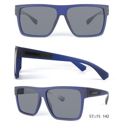P10627 black square pc/tr90 sunglasses