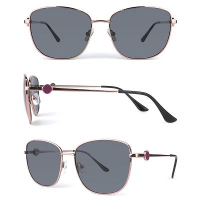 M10817 gold cat eye metal sunglasses