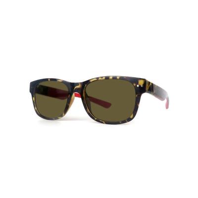 P10666 black rectangular pc/tr90 sunglasses