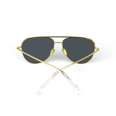 M10852 gold aviator metal sunglasses