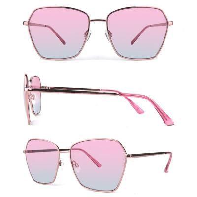 M10818 gold cat eye metal sunglasses