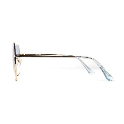 M10836 gold square metal sunglasses