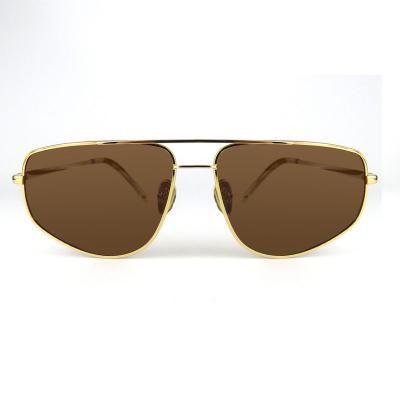 M10858 gold square metal sunglasses