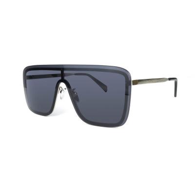 M10862 black shield metal sunglasses