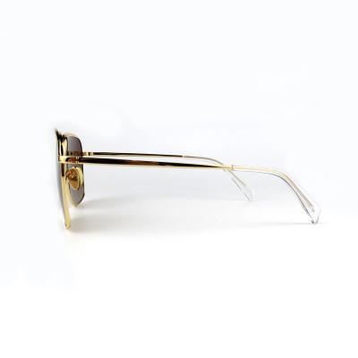 M10855 gold square metal sunglasses