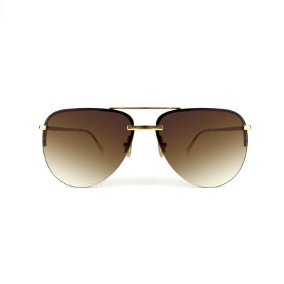 M10853 gold aviator metal sunglasses