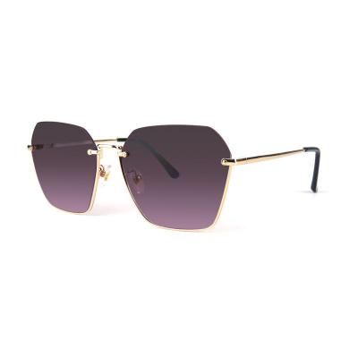 M10841 gold cat eye metal sunglasses