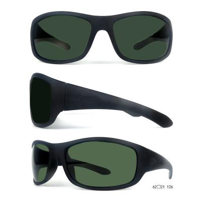 P10677 black rectangular pc/tr90 sunglasses