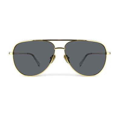 M10852 gold aviator metal sunglasses