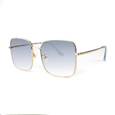 M10836 gold square metal sunglasses