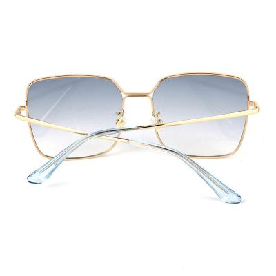 M10836 gold square metal sunglasses