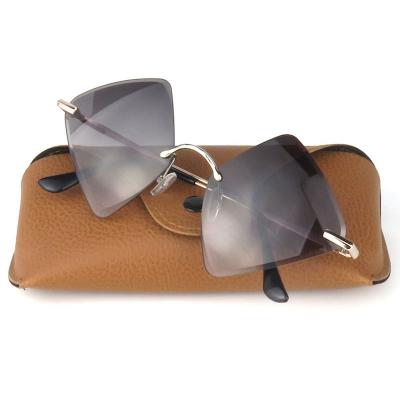M10826 gold geometric metal sunglasses