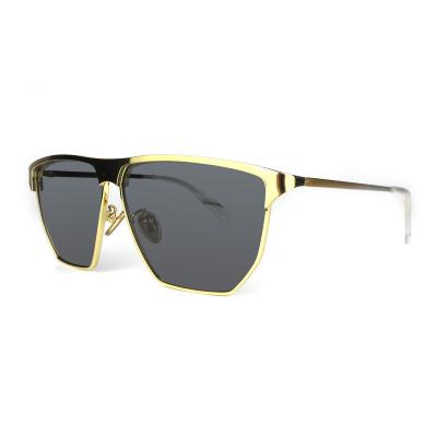 M10864 gold geometric metal sunglasses