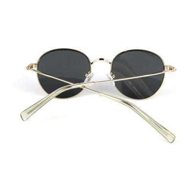 M10843 gold round metal sunglasses