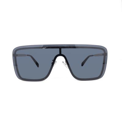 M10862 black shield metal sunglasses
