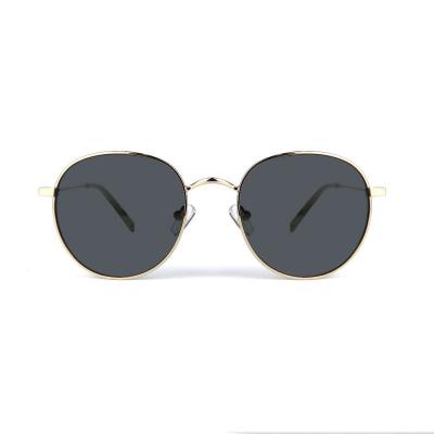 M10843 gold round metal sunglasses