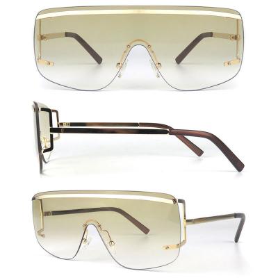 M10845 gold shield metal sunglasses